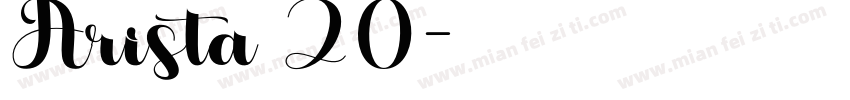 Arista 20字体转换